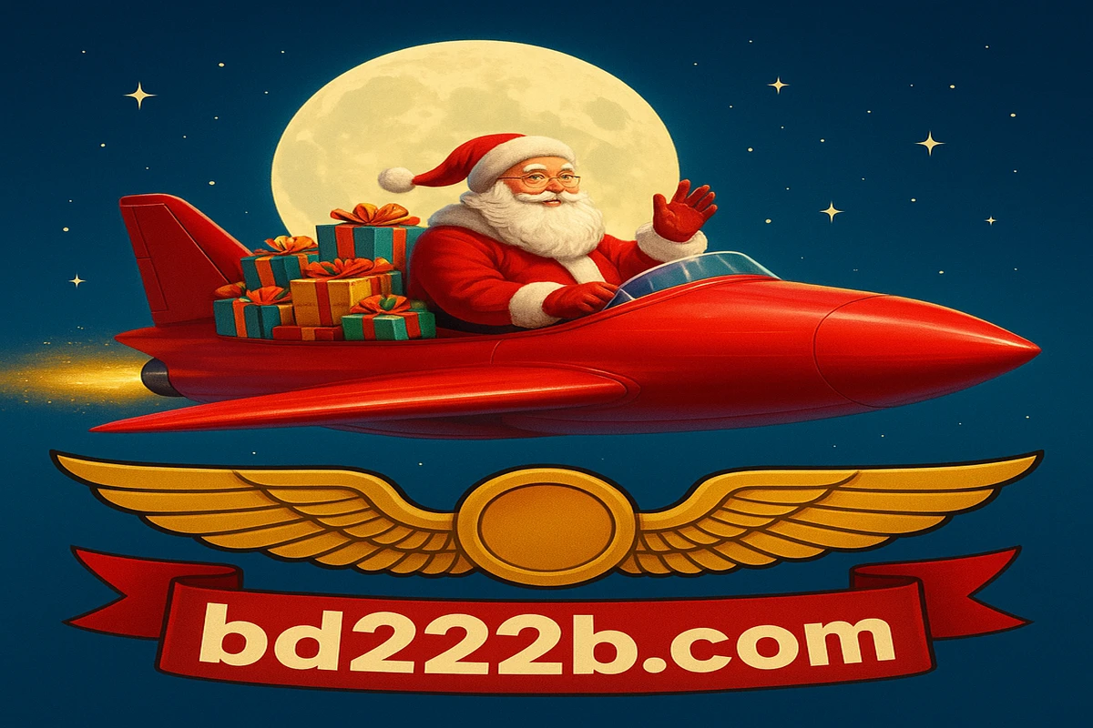 BD222-র ক্রিসমাস স্পেশাল সংস্করণ হিসেবে, রাতের আকাশে চাঁদ ও তারা জ্বলছে; সান্তা ক্লজ লাল রকেট-স্লেইথে উপহার বক্সসহ উড়ছেন, Avia Masters-এর সঙ্গে